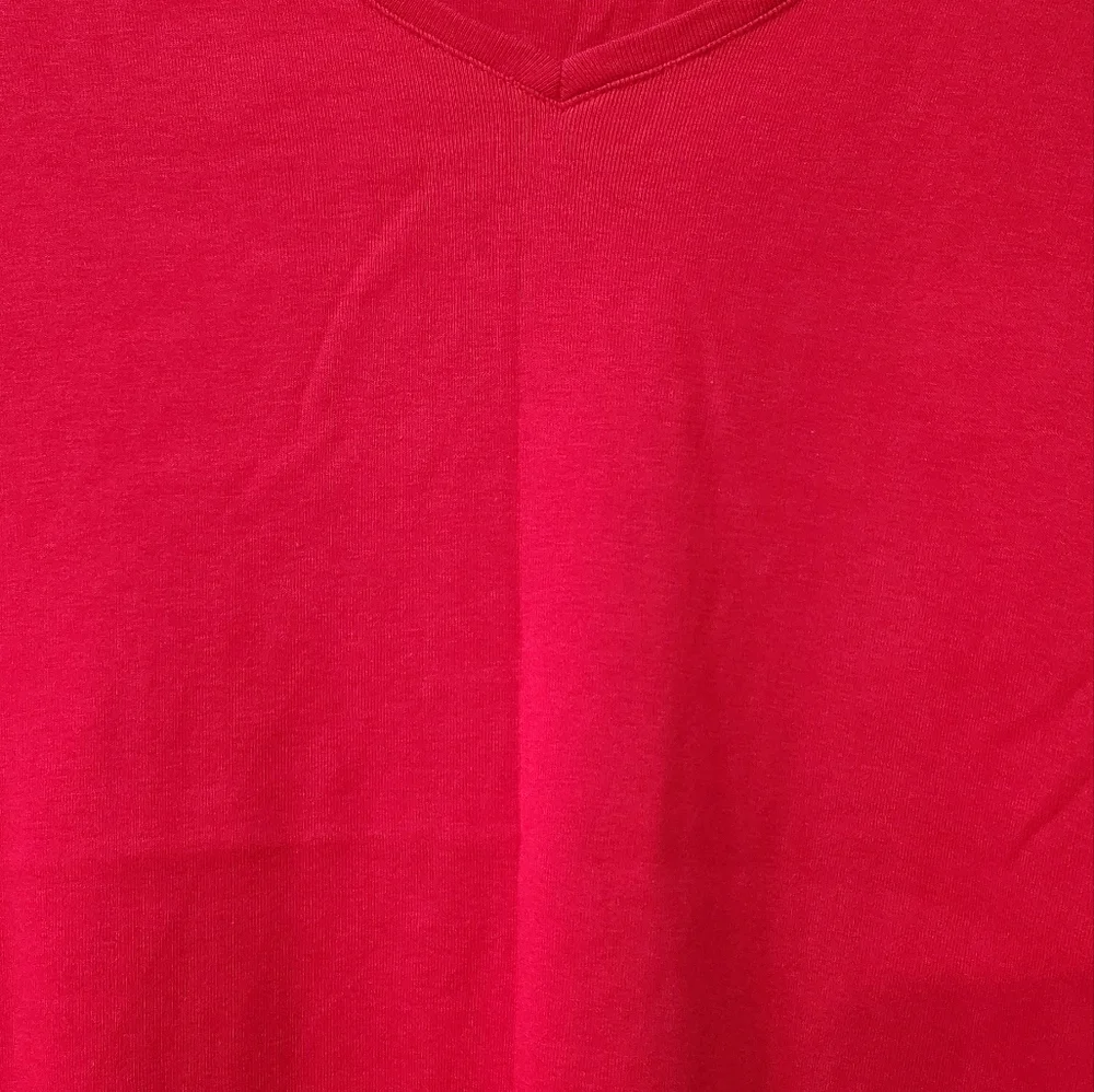 Women's Talbots Red Tee, Size L/P - Picture 5 of 8